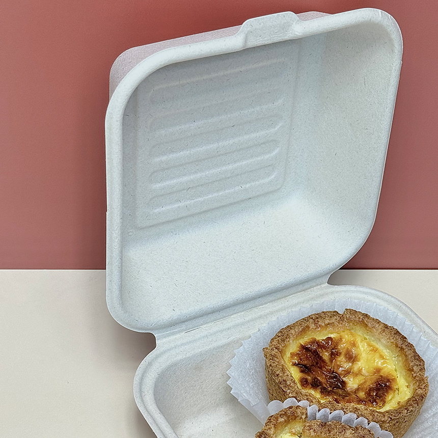 햄버거 펄프 도시락 박스 2가지 색상(5매)  쿠키 조각케이크 샐러드 디저트 선물상자