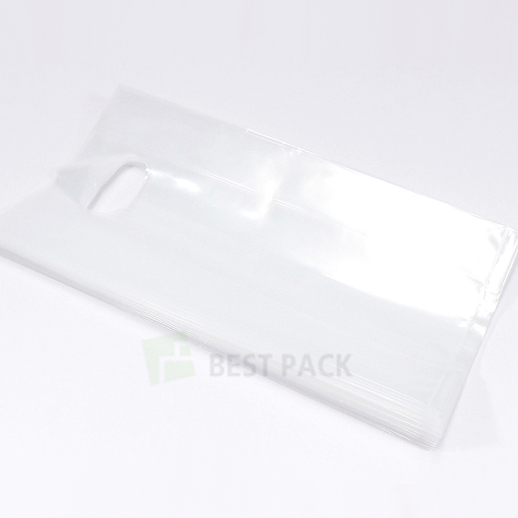 PE투명 무지 비닐쇼핑백(100매)4가지 사이즈옆으로 폭이 들어간 봉투 인쇄제작 가능